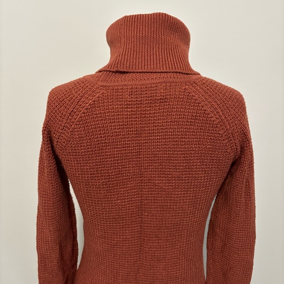 Aritzia Wilfred Free Bianca Dress Sweater Dress Size XXS Rust Red Merino Wool - Picture 8 of 14